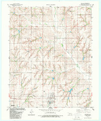 Download a high-resolution, GPS-compatible USGS topo map for Butler, OK (1989 edition)