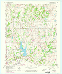 Download a high-resolution, GPS-compatible USGS topo map for Byars SW, OK (1988 edition)