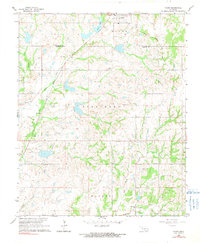 Download a high-resolution, GPS-compatible USGS topo map for Byars, OK (1991 edition)