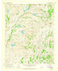 Download a high-resolution, GPS-compatible USGS topo map for Byars, OK (1966 edition)