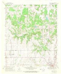 Download a high-resolution, GPS-compatible USGS topo map for Caddo North, OK (1971 edition)