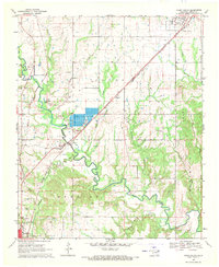 preview thumbnail of historical topo map of Bryan County, OK in 1969