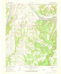 preview thumbnail of historical topo map of Hughes County, OK in 1967