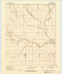 1968 Map of Capron, 1971 Print