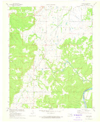 preview thumbnail of historical topo map of Hughes County, OK in 1971