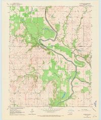 Download a high-resolution, GPS-compatible USGS topo map for Catoosa SE, OK (1971 edition)