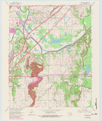 Download a high-resolution, GPS-compatible USGS topo map for Catoosa, OK (1983 edition)