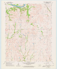 preview thumbnail of historical topo map of Osage County, OK in 1964