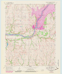 Download a high-resolution, GPS-compatible USGS topo map for Charley Creek West, OK (1983 edition)