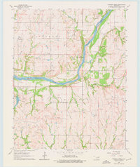 preview thumbnail of historical topo map of Osage County, OK in 1963