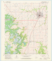 Download a high-resolution, GPS-compatible USGS topo map for Checotah, OK (1977 edition)