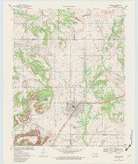 Download a high-resolution, GPS-compatible USGS topo map for Chelsea, OK (1983 edition)