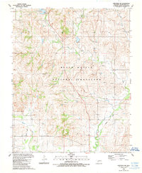 preview thumbnail of historical topo map of Roger Mills County, OK in 1989