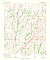 preview thumbnail of historical topo map of Grady County, OK in 1966