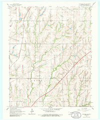 preview thumbnail of historical topo map of Grady County, OK in 1966