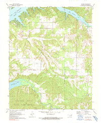 Download a high-resolution, GPS-compatible USGS topo map for Chloeta, OK (1991 edition)