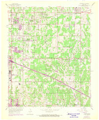1956 Map of Choctaw, OK, 1970 Print