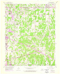 1956 Map of Choctaw, OK, 1976 Print