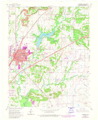 Download a high-resolution, GPS-compatible USGS topo map for Claremore, OK (1980 edition)