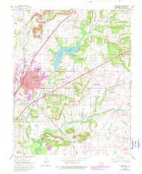 Download a high-resolution, GPS-compatible USGS topo map for Claremore, OK (1982 edition)