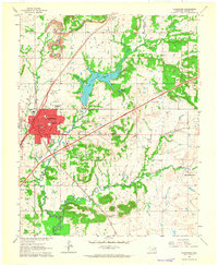 Download a high-resolution, GPS-compatible USGS topo map for Claremore, OK (1964 edition)