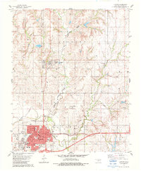 Download a high-resolution, GPS-compatible USGS topo map for Clinton, OK (1984 edition)