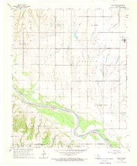preview thumbnail of historical topo map of Canadian County, OK in 1968