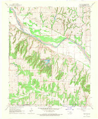 Download a high-resolution, GPS-compatible USGS topo map for Cogar NW, OK (1970 edition)