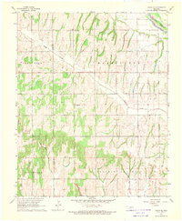 Download a high-resolution, GPS-compatible USGS topo map for Cogar SE, OK (1969 edition)
