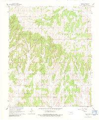 preview thumbnail of historical topo map of Caddo County, OK in 1967