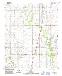 Download a high-resolution, GPS-compatible USGS topo map for Cookietown, OK (1988 edition)