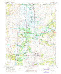 Download a high-resolution, GPS-compatible USGS topo map for Copan, OK (1974 edition)