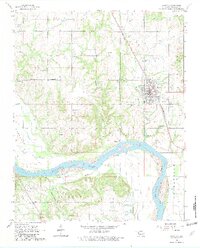 1963 Map of Coweta, 1982 Print