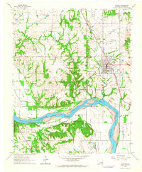 Download a high-resolution, GPS-compatible USGS topo map for Coweta, OK (1964 edition)