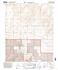Download a high-resolution, GPS-compatible USGS topo map for Crawford, OK (2001 edition)