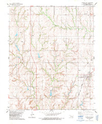 Download a high-resolution, GPS-compatible USGS topo map for Custer City, OK (1984 edition)