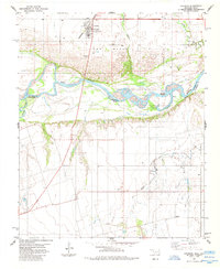 Download a high-resolution, GPS-compatible USGS topo map for Davidson, OK (1985 edition)