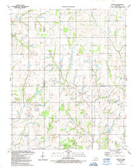Download a high-resolution, GPS-compatible USGS topo map for Denton, OK (1991 edition)
