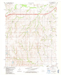 preview thumbnail of historical topo map of Washita County, OK in 1983