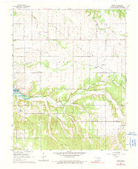 Download a high-resolution, GPS-compatible USGS topo map for Dodge, OK (1990 edition)