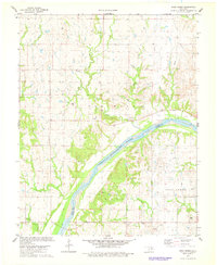 preview thumbnail of historical topo map of Osage County, OK in 1978
