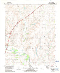 Download a high-resolution, GPS-compatible USGS topo map for Doxey, OK (1989 edition)