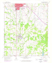 Download a high-resolution, GPS-compatible USGS topo map for Duncan South, OK (1977 edition)