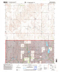Download a high-resolution, GPS-compatible USGS topo map for Durham, OK (2001 edition)