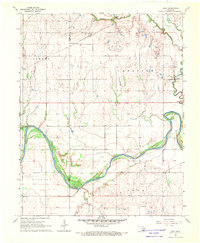 preview thumbnail of historical topo map of Kay County, OK in 1968