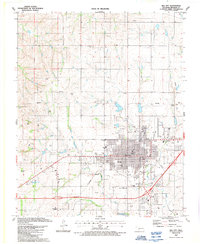 Download a high-resolution, GPS-compatible USGS topo map for Elk City, OK (1987 edition)