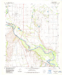 preview thumbnail of historical topo map of Elmer, OK in 1984