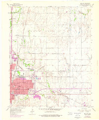 1955 Map of Enid, OK, 1976 Print