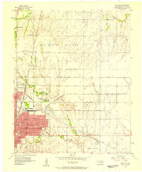 1955 Map of Enid, OK, 1957 Print