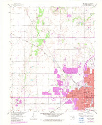 preview thumbnail of historical topo map of Garfield County, OK in 1955